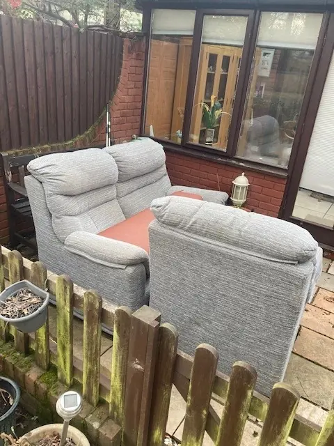 Small domestic furniture clearance in Sutton — before clearance